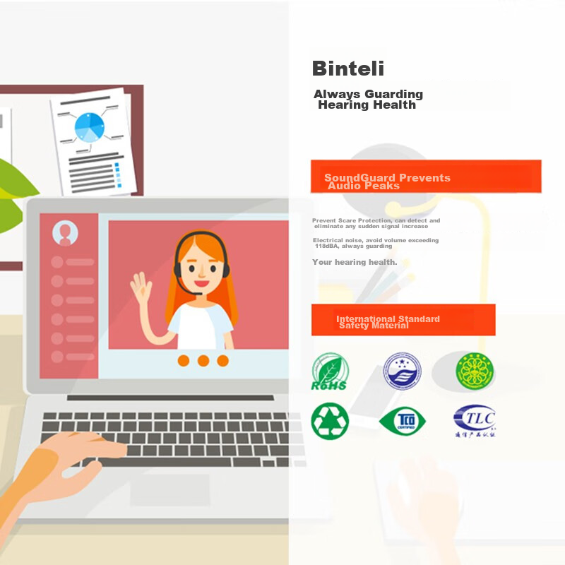 Plantronics POLY3225TOP Dual-Headset, Online Learning Headphones, Online Education Student Headset, Customer Service Call Center Headset, Laptop And Mobile Phone Headset