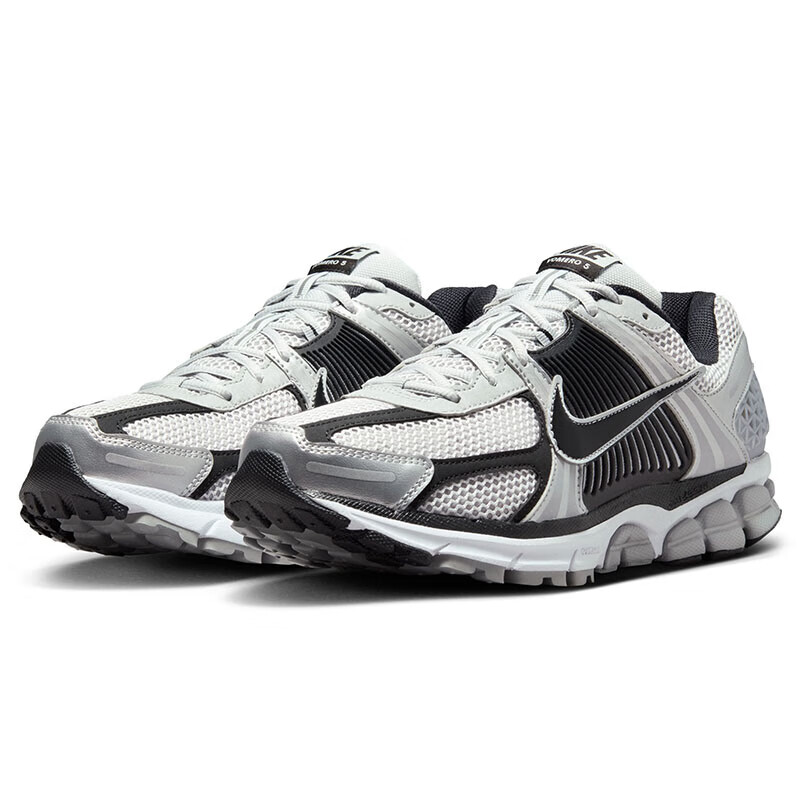 Nike VOMERO 5 Men's Retro Shock-Absorbing Sports Casual Shoes, FJ4151-004, Silver And Black, Size 44