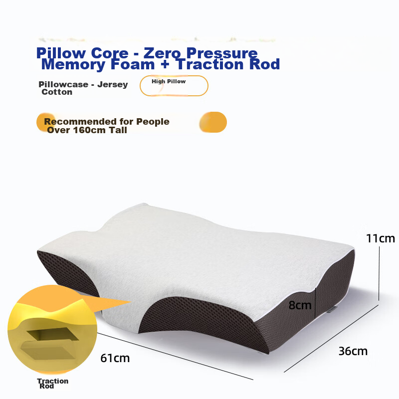 Noyoke Memory Foam Pillow, Slow Rebound, Deep Sleep-Specific Function, Dual-Use, Adult Cervical Pillow, Extra Large Pillow