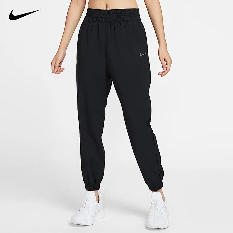 NIKE Women's Sportswear Woven Cuffed Casual Pants Spring/Summer Comfortable Leisure HJ1051-010 Black XL