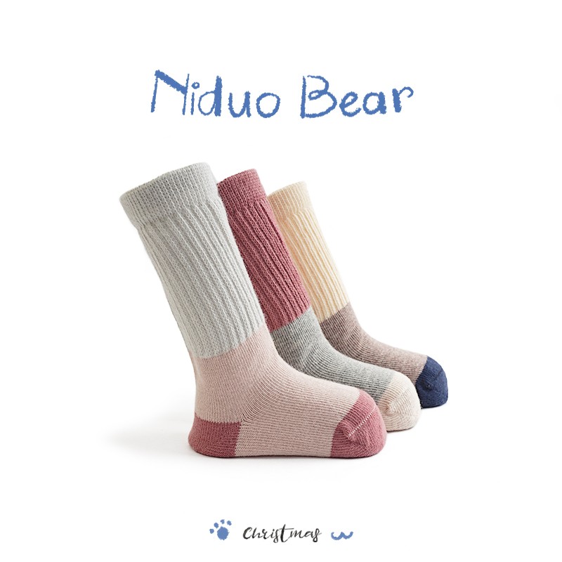 Niduoxiong Children's Socks, Boys And Girls, Baby Spring And Autumn All-Season Cotton Socks, Mid-Calf, Newborn, Breathable, Comfortable, Baby Slouch Socks