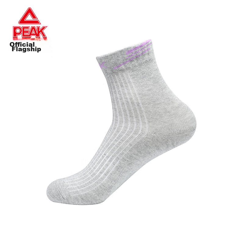 PEAK [Buy 3 Pairs of 24, Minimum Order 3 Pairs] Women's Mid-Calf Sports Socks, Breathable, Versatile, Casual Socks DW204108