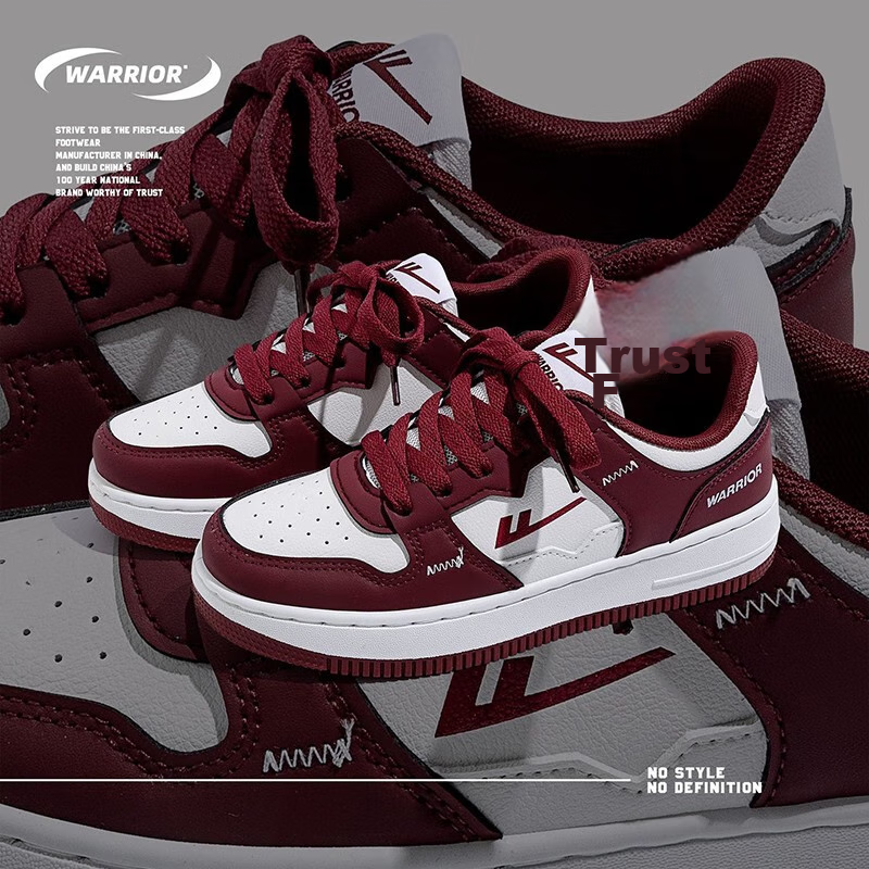 Huili Official Men's Sneakers, Summer Versatile Breathable Couple Casual Shoes, Sports Shoes for Men And Women, White And Red, Size 37