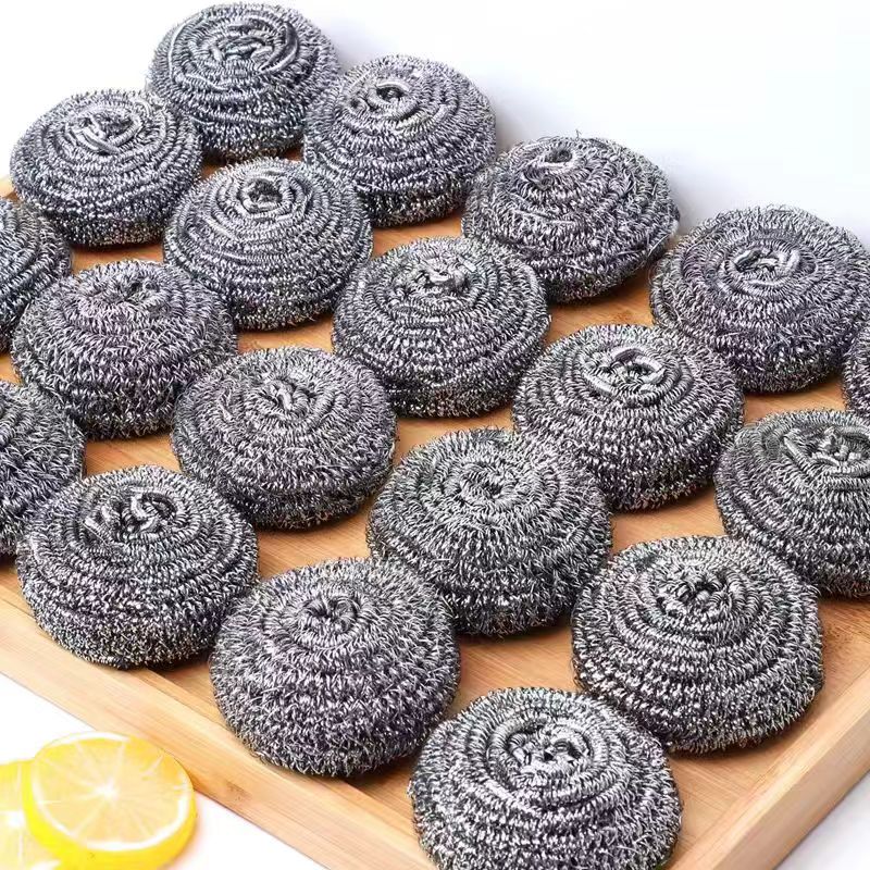 Ruibao Food-Grade Stainless Steel Large Wire Scrubbers, 20 Pieces/pack, for Home And Commercial Use, 20 Grams, Non-Shedding, for Washing Dishes And Pots