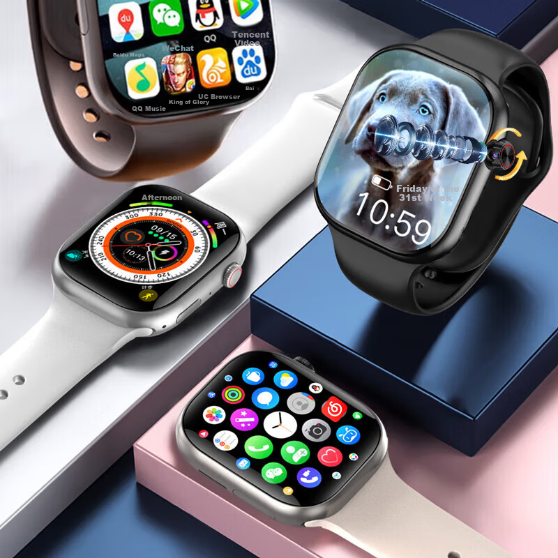 Makhuafei [2025 New Popular Model] Smart Watch Phone with SIM Card Slot, 5G Full Network Compatible, Specially Designed for Middle And High School Students, Children, Teenagers, Adults, Men And Women,