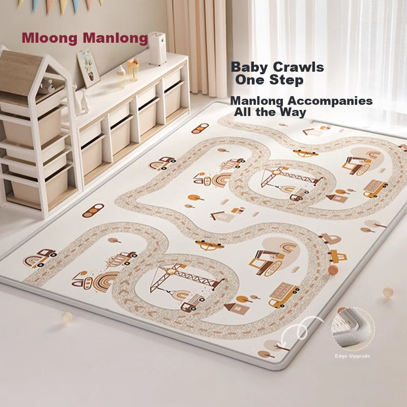 Manlong Upgraded IXPE Baby Crawling Mat, Infant Play Mat, Whole Mat, Children's Non-Slip Floor Mat, 150*180*2cm