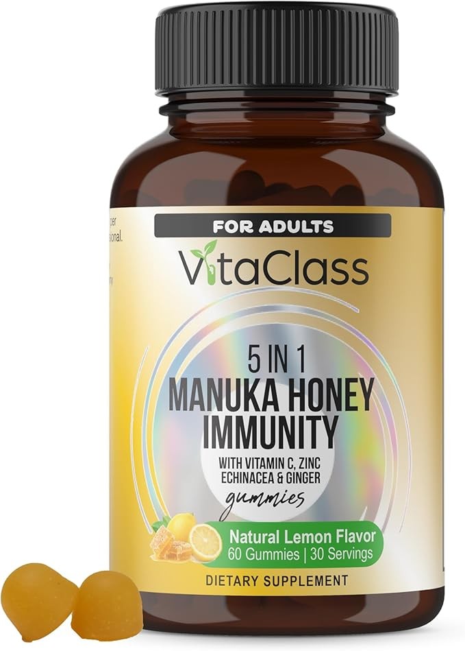 Vitaclass 5 In 1 Manuka Honey Immunity For Adults 60 Gummies