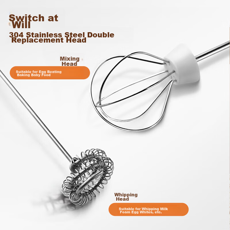 PAKCHOICE Electric Milk Frother, Coffee Foam Maker, Home Milk Frother, Handheld...