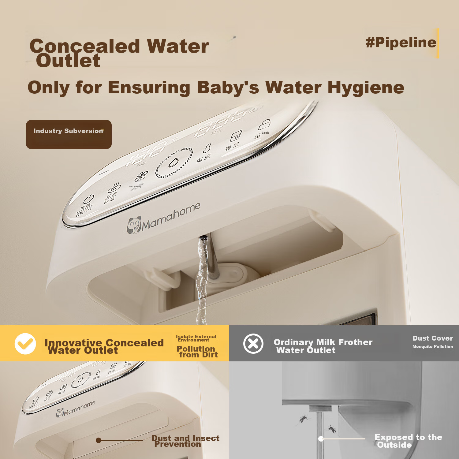 Mamahome Milk Frother with Precise Water Dispensing, Constant Temperature Kettle...