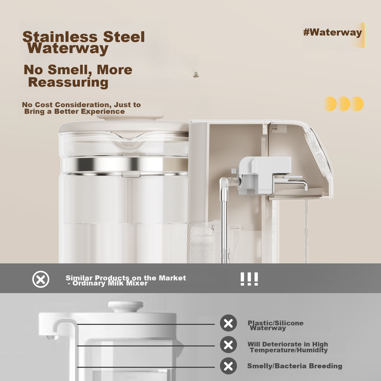 Mamahome Milk Frother with Precise Water Dispensing, Constant Temperature Kettle...