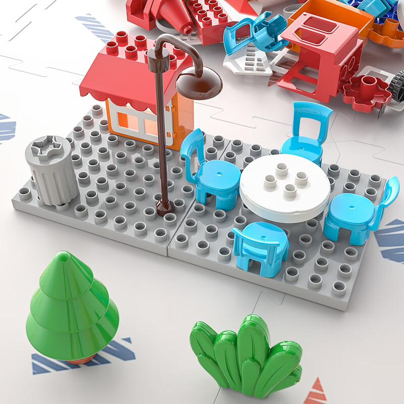 FEELO Large Particle Building Blocks Compatible with LEGO, One Jin Children's To...