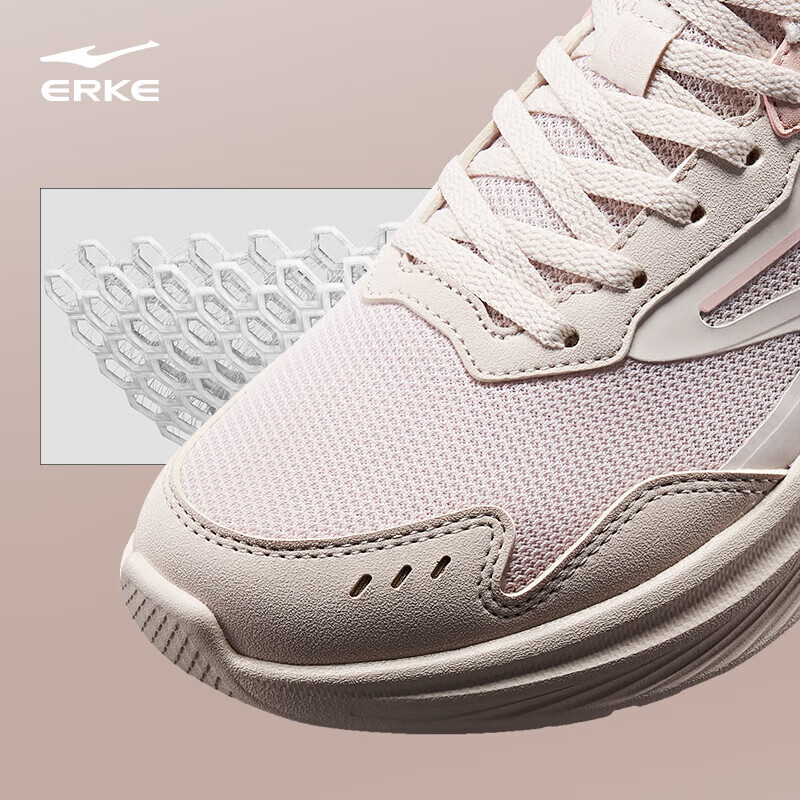 ERKE Women's Sports Shoes Lightweight Soft Sole Shock Absorption Outdoor Anti-sl...