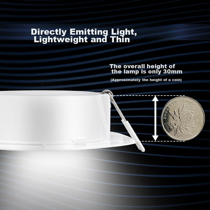 Philips LED Downlight Spotlight, Recessed, for Living Room Ceiling, Ultra-Thin E...