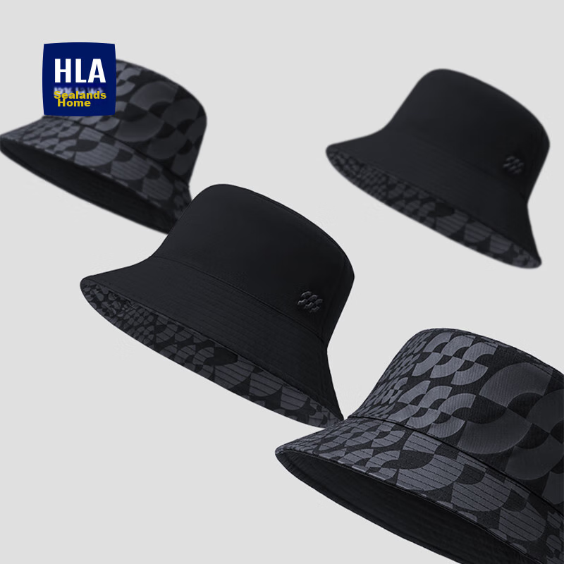HLA Men's Bucket Hat, Casual Versatile Outdoor Sports Sun Hat, Hiking Wide-Brim...