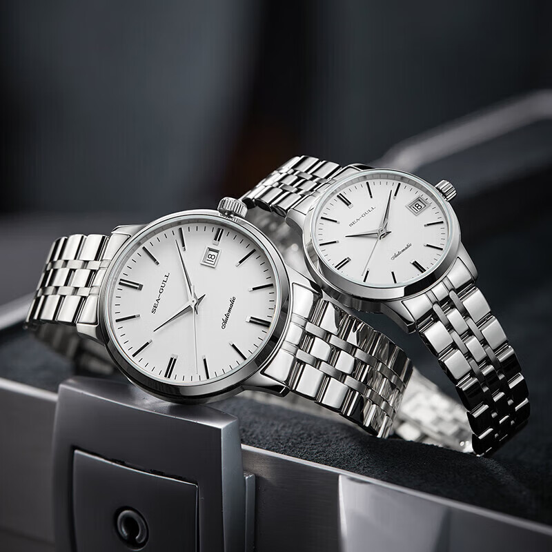 SEAGULL Couple Automatic Mechanical Watch Calendar Wristwatch Pair 816.362 Pair...