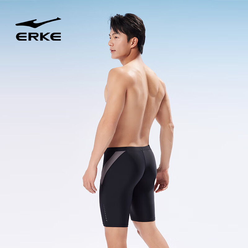 ERKE Men's Square Leg Swim Trunks Quick Dry Swimwear Professional Spa Swimming T...