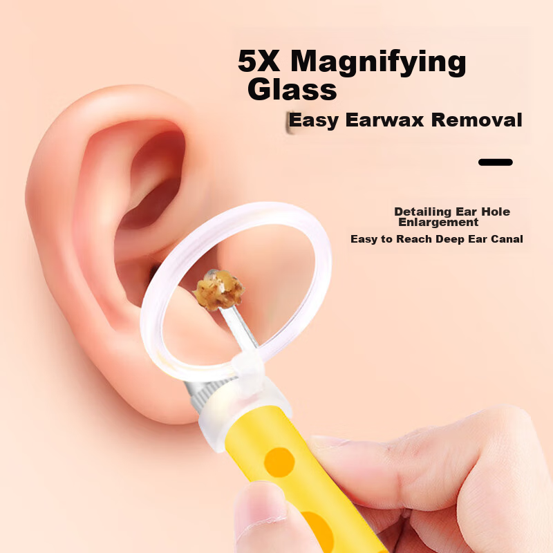 Haifenuo Luminous Ear Pick, Children's Ear Cleaning Tool, Ear Tweezers, Visible...