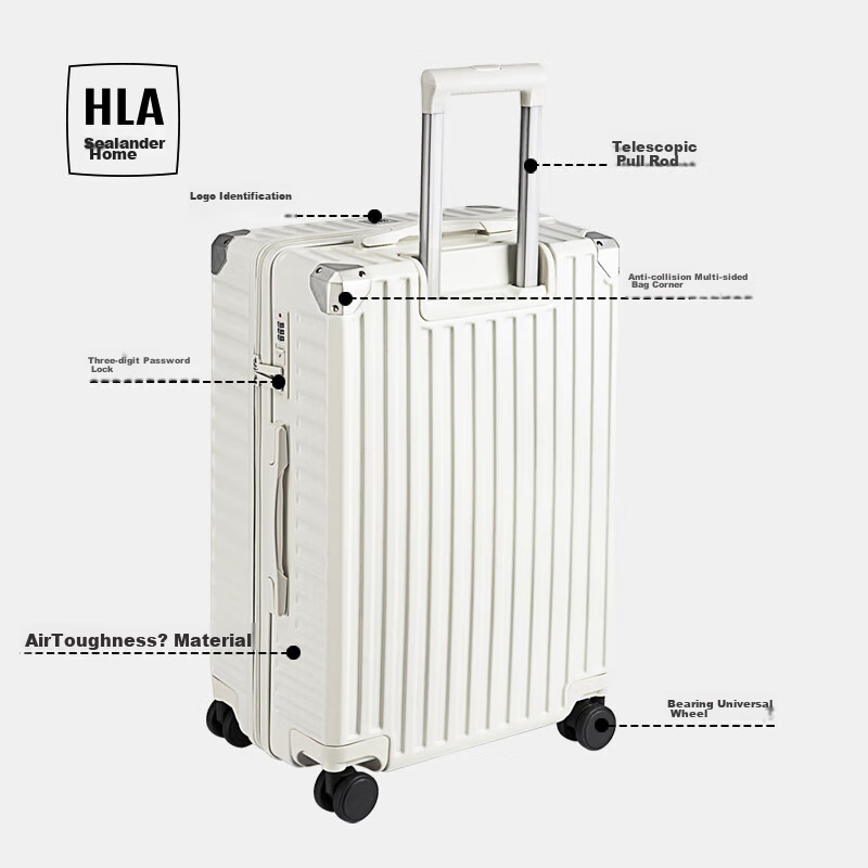 HLA Luggage, Lightweight Business Suitcase for Men And Women, Large Capacity Tra...