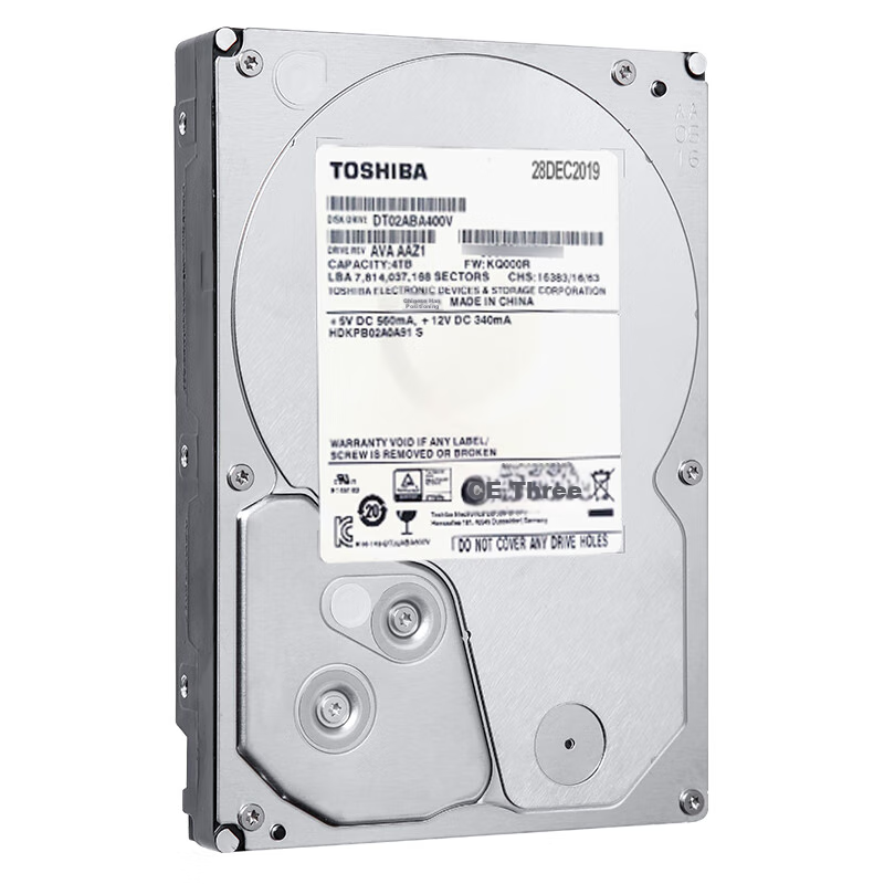 Toshiba (TOSHIBA) 4TB 128MB 5400RPM Surveillance Hard Drive, SATA Interface, Sur...