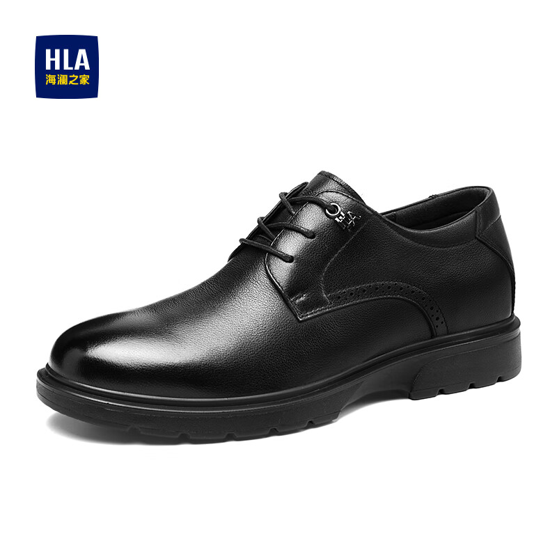 HLA Men's Leather Shoes Top Layer Cowhide Men's Formal Business Casual Shoes Men...