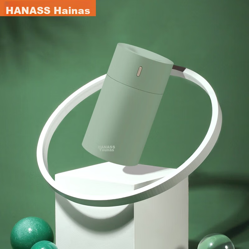 HANASS Humidifier, Bedroom Mini Home Office Desk Car Light Sound, Top-Fill Small...