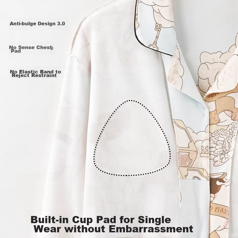 FENYE Maternity Nursing Nightgown with Chest Pads, Hospital Maternity Dress, Aut...