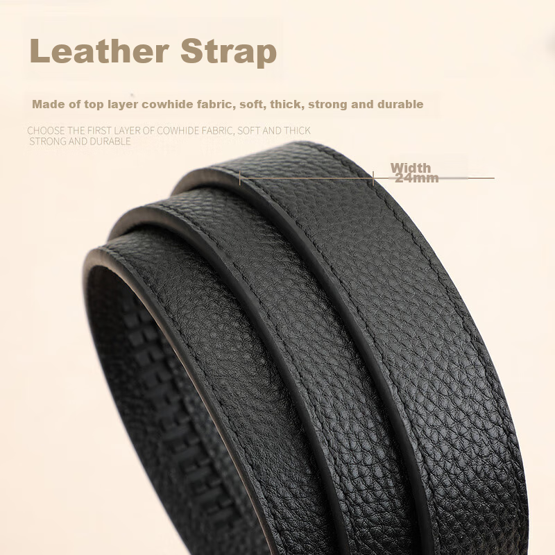 Crocodile Leather Women's Belt with Automatic Buckle, Fashionable Casual Versati...