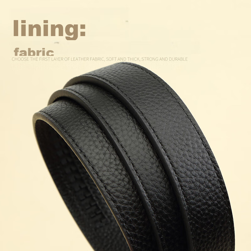 Crocodile Leather Women's Belt, Double-Ring Automatic Buckle, Simple Top-Grain C...