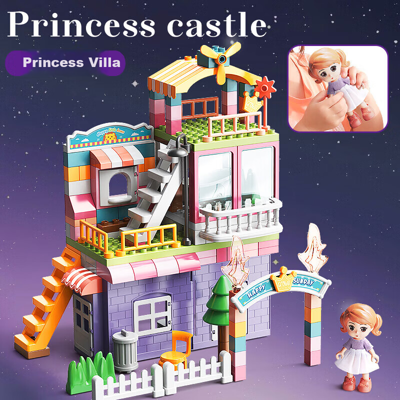 FEELO Large Particle Building Blocks Toy Compatible with LEGO Children Boys Girl...