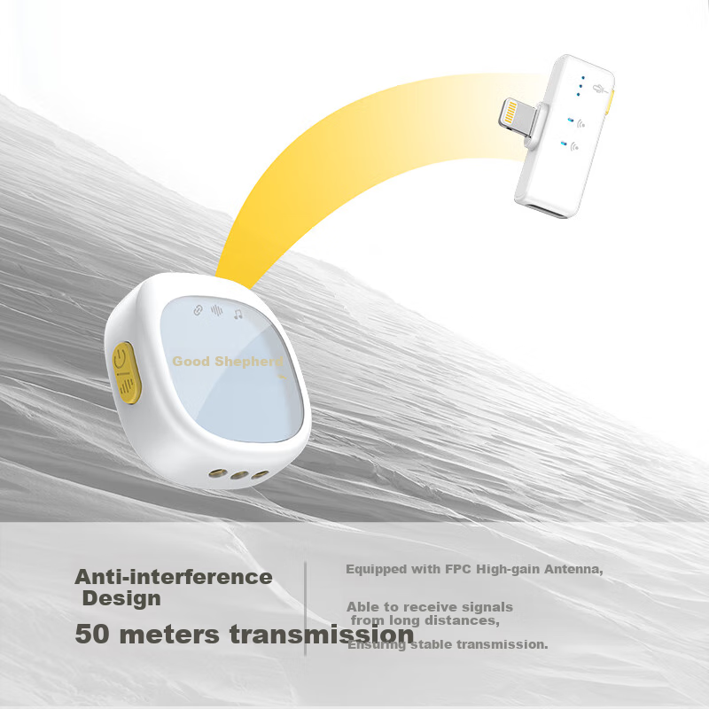 Good Shepherd Wireless Lavalier Microphone for Live Broadcasting, TikTok Intervi...