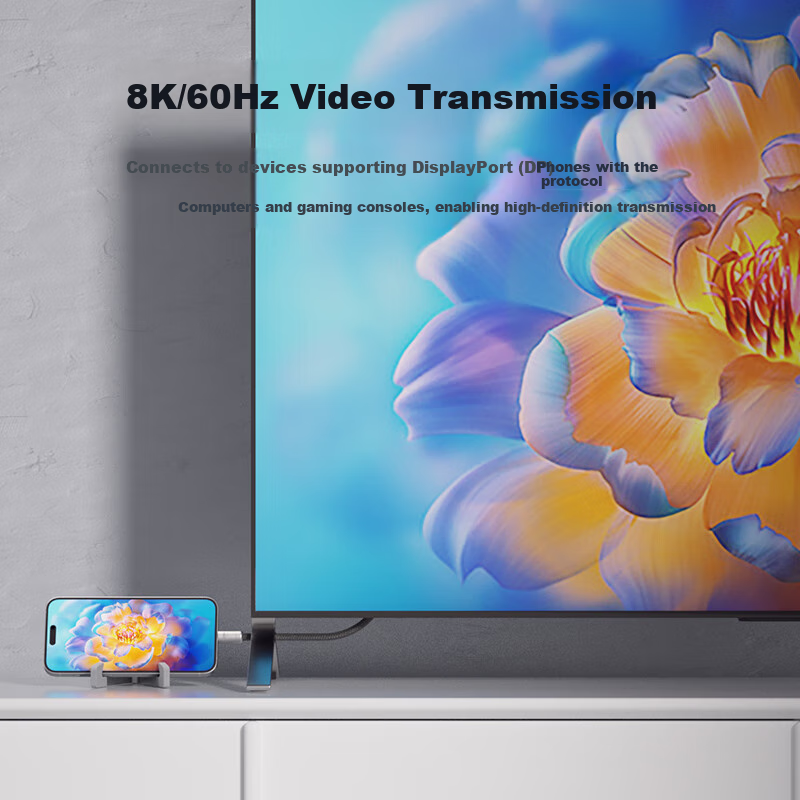 Hagibis Type-C Multi-function Data Cable Keychain Lanyard Ctoc Compatible with T...