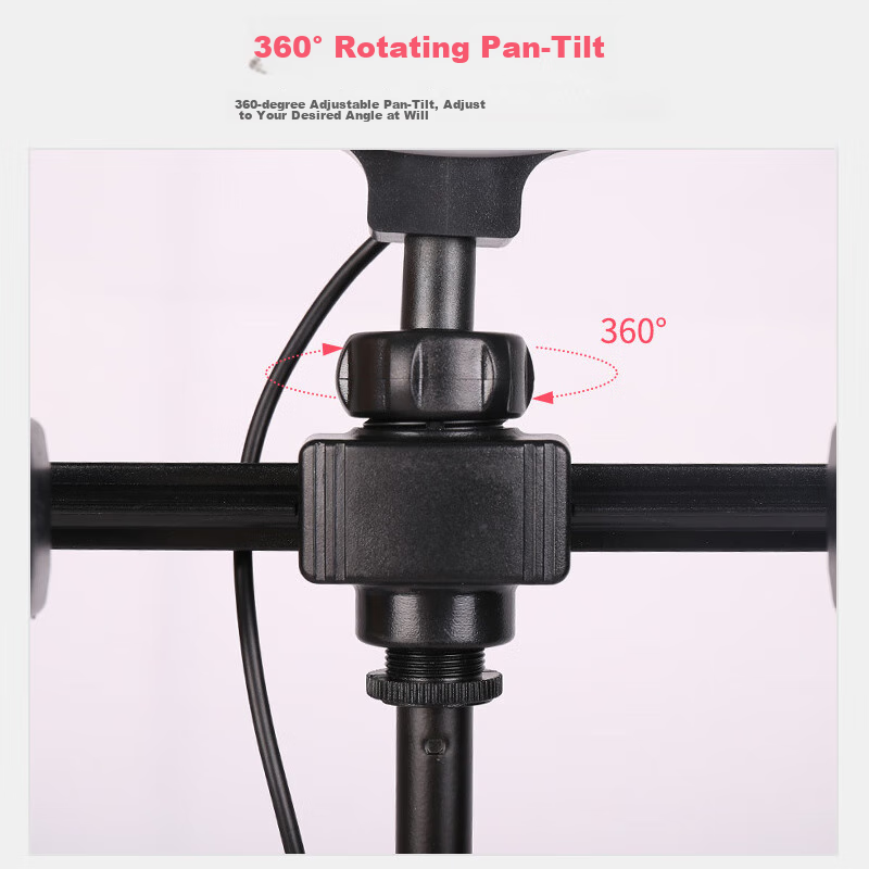 Good Shepherd Mobile Phone Live Streaming Stand, Desktop Beauty Fill Light, Dual...