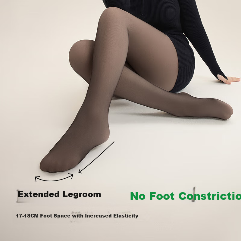 Mushroom Lady Black Sheer Skin-Lightening Leggings High-Waisted Light Sculpting...