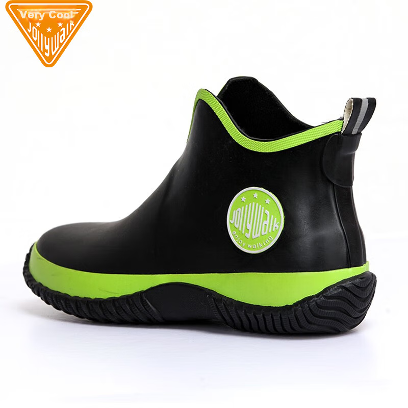 Jolly Walk Waterproof Low-Top Rain Boots for Men, Short Fishing And Car Washing...