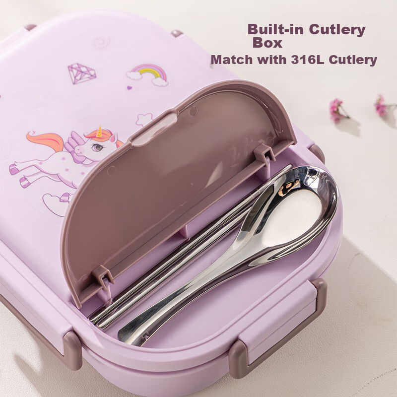 Guangyi 316 Stainless Steel Lunch Box for Elementary School Students, Office Wor...