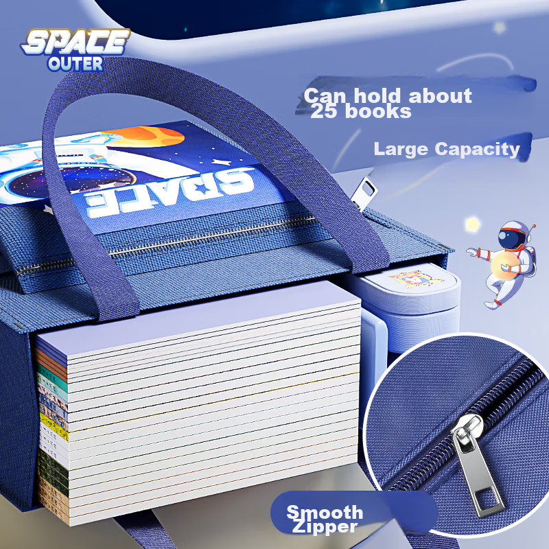 Enmi Tutoring Bag, Student Handbag, Book Carrier, Elementary School Canvas Bag,...