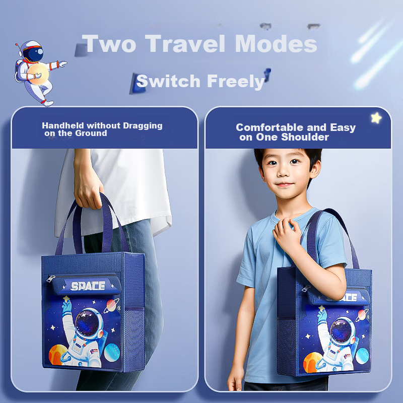 Enmi Tutoring Bag, Student Handbag, Book Carrier, Elementary School Canvas Bag,...