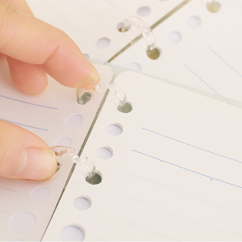 KOKUYO A5 Notebook Campus Ultra-Thin Four-Ring Loose-Leaf Notebook, 10 Sheets 8m...