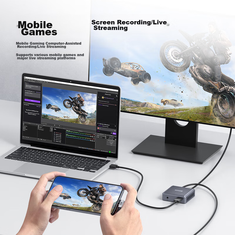 Hagibis Video Capture Card for Switch Live Streaming, PS5 Game Recording, 4K Out...