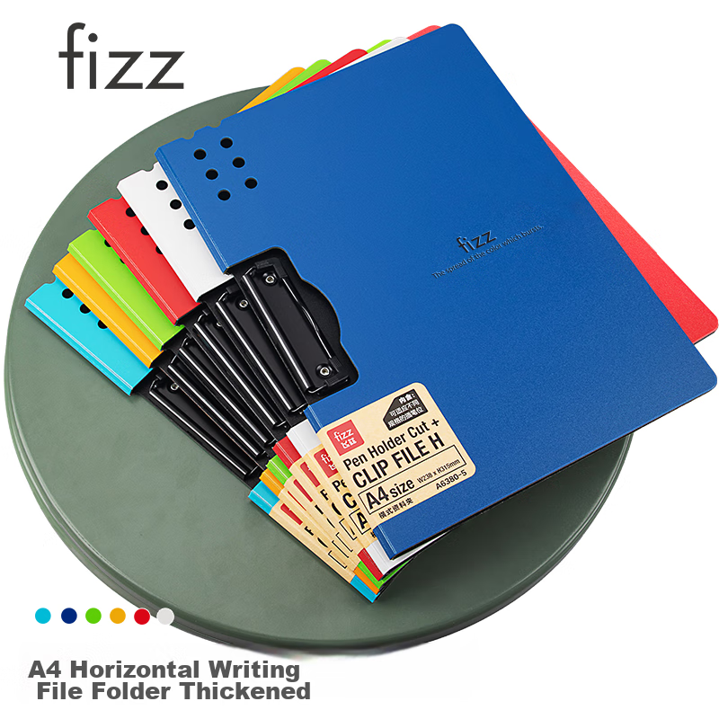 Fizzy A4 File Folder, Horizontal Thick Style, Colorful Document Folder, Office S...