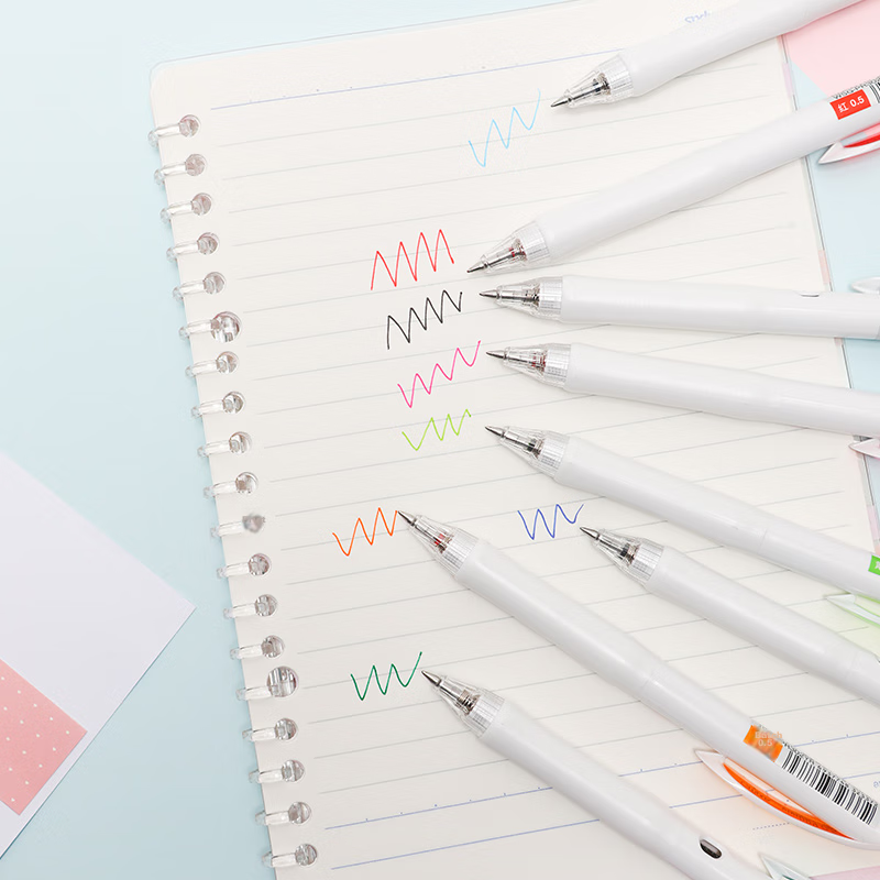 KOKUYO Imported Retractable Gel Pen Vivid DRY, High School Entrance Exam Colorfu...