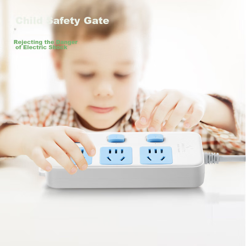 BULL GN-314 Power Strip/Extension Cord/Surge Protector, 3 Outlets with Individua...