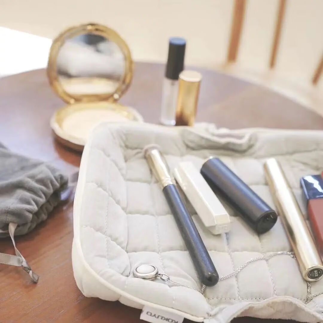 KOKUYO Student Office Storage Bag Pillow Case Polyester Canvas Pencil Case, Beig...