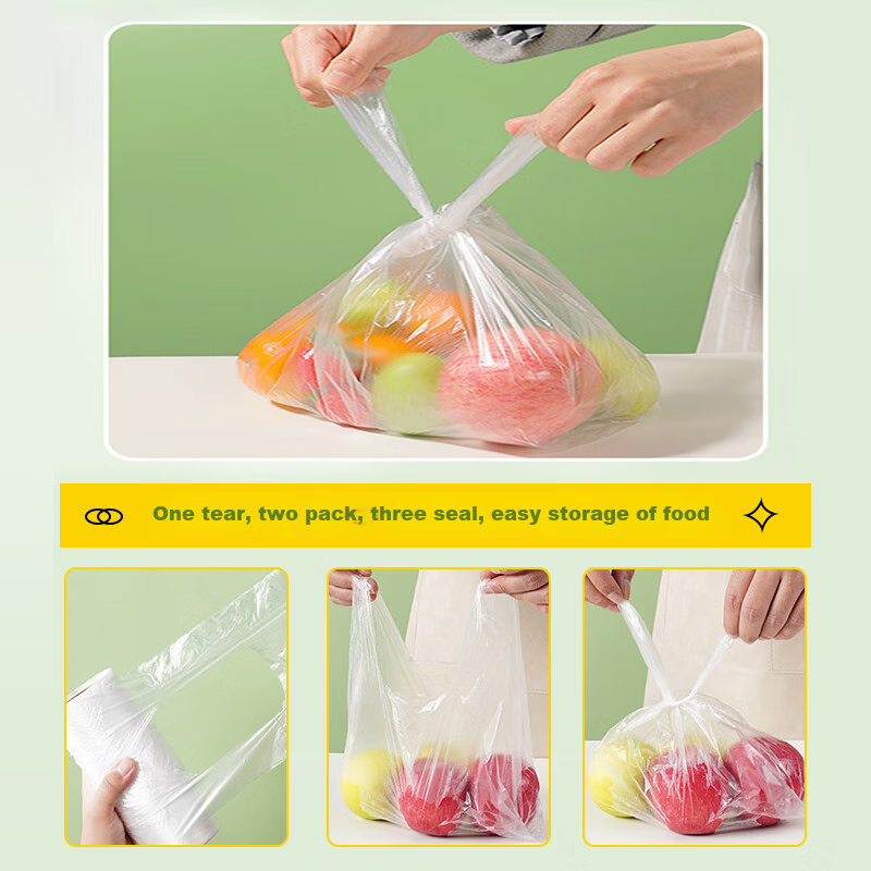 Fangcaodi Vest-Style Food Storage Bags, 300 Count, Large Size, Thickened, 35*30c...