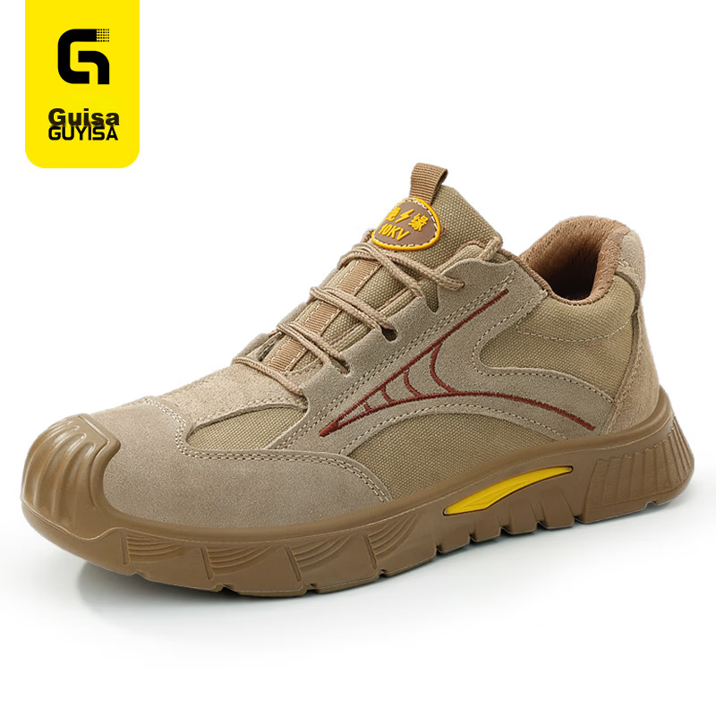 GUYISA Safety Shoes for Men, Summer Breathable, 10KV Insulated, Electrician Anti...