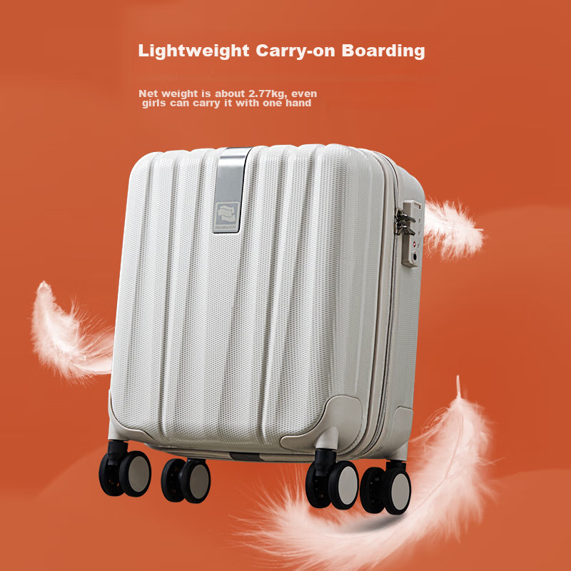 Hanke Luggage, Suitcase for Men And Women, Carry-On Travel Case, 14-Inch, Bamboo...