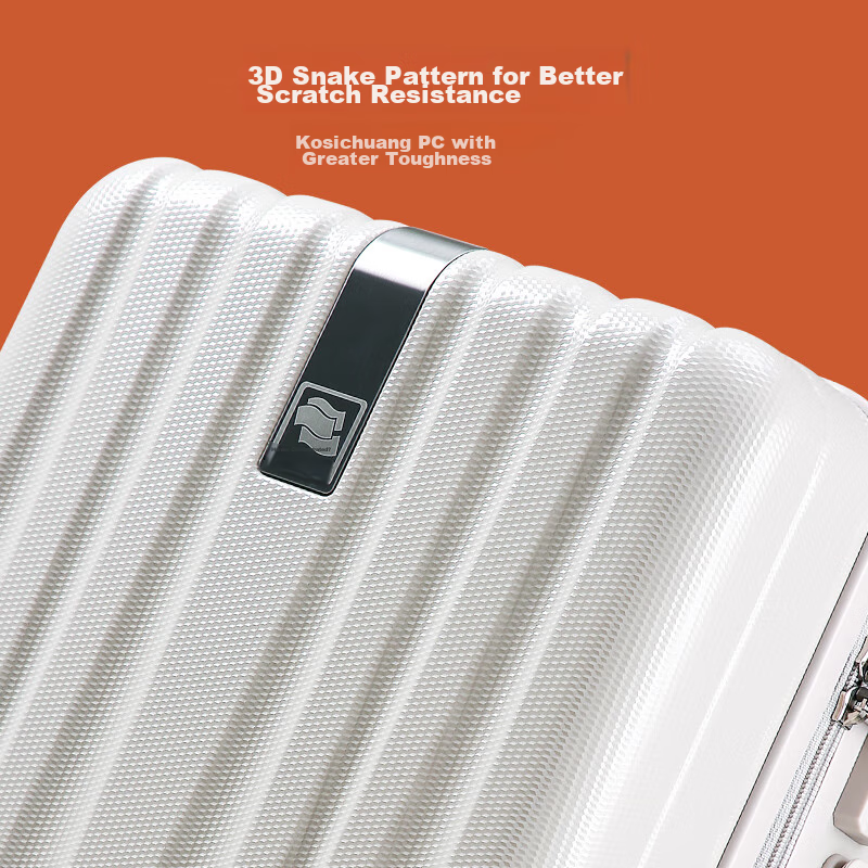 Hanke Luggage, Suitcase for Men And Women, Carry-On Travel Case, 18-Inch Ivory W...