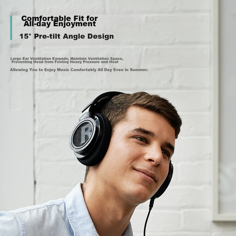 Philips Headphones, Wired Earphones, HiFi Comfortable Headphones, Monitoring Hea...