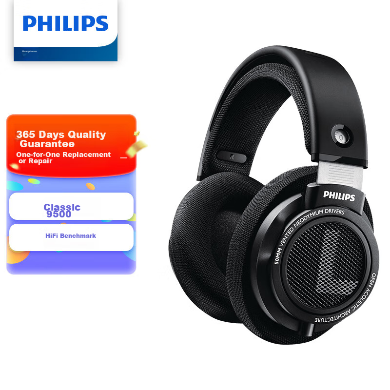 Philips Headphones, Wired Earphones, HiFi Comfortable Headphones, Monitoring Hea...