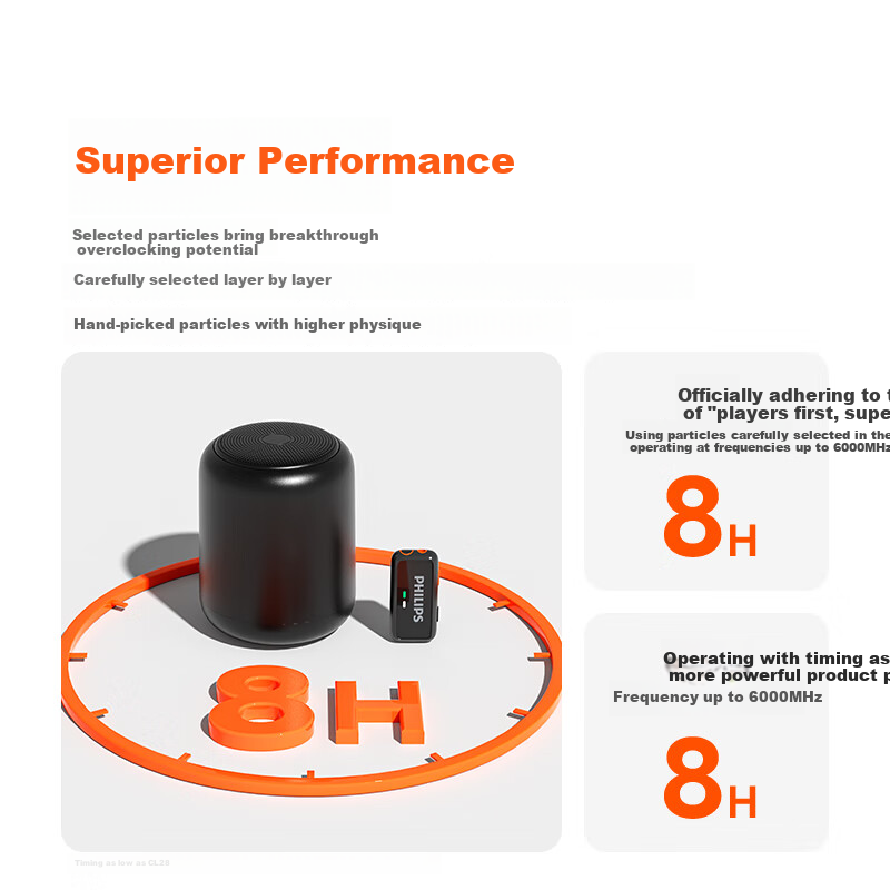 PHILIPS Beehive Collar Clip Amplifier for Teachers, Conference Microphone for Me...